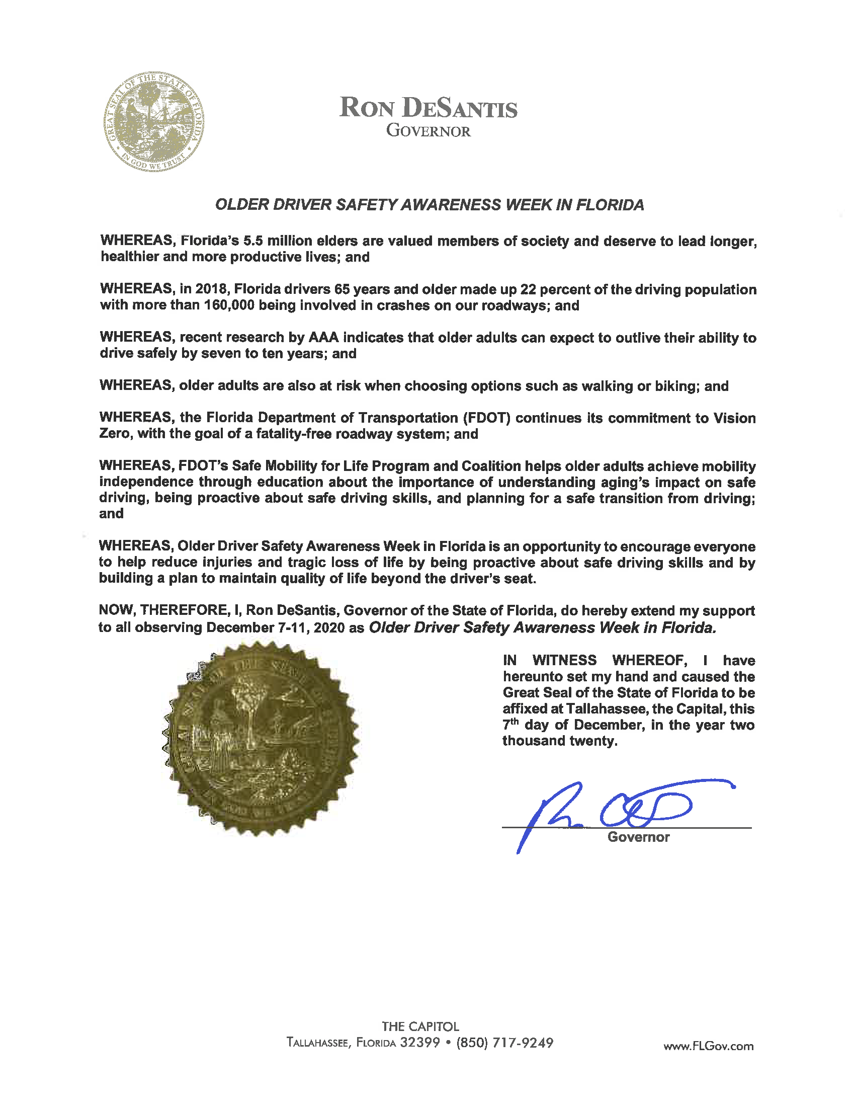 Governor's Proclamation